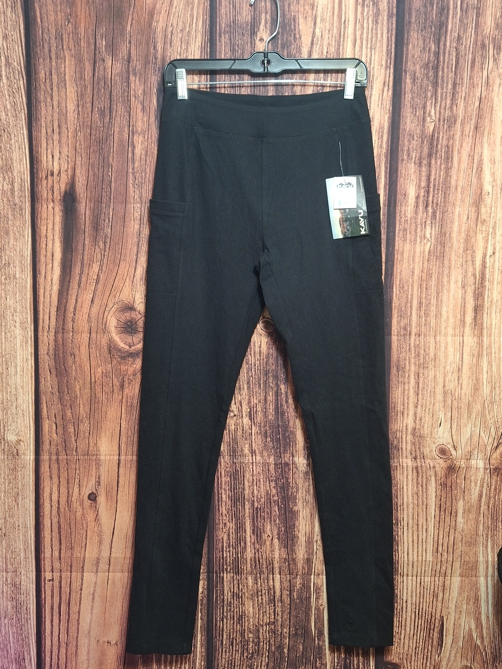 Kavu Black Women's Leggings with Side Pockets Size Medium NWT!